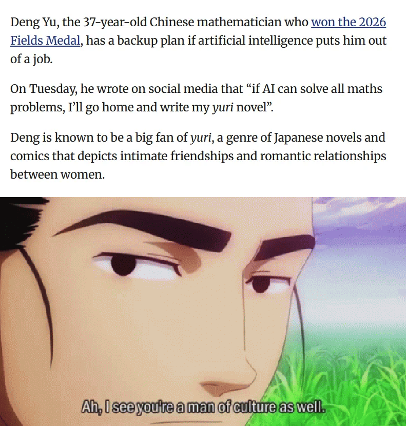 A gentleman and a scholar