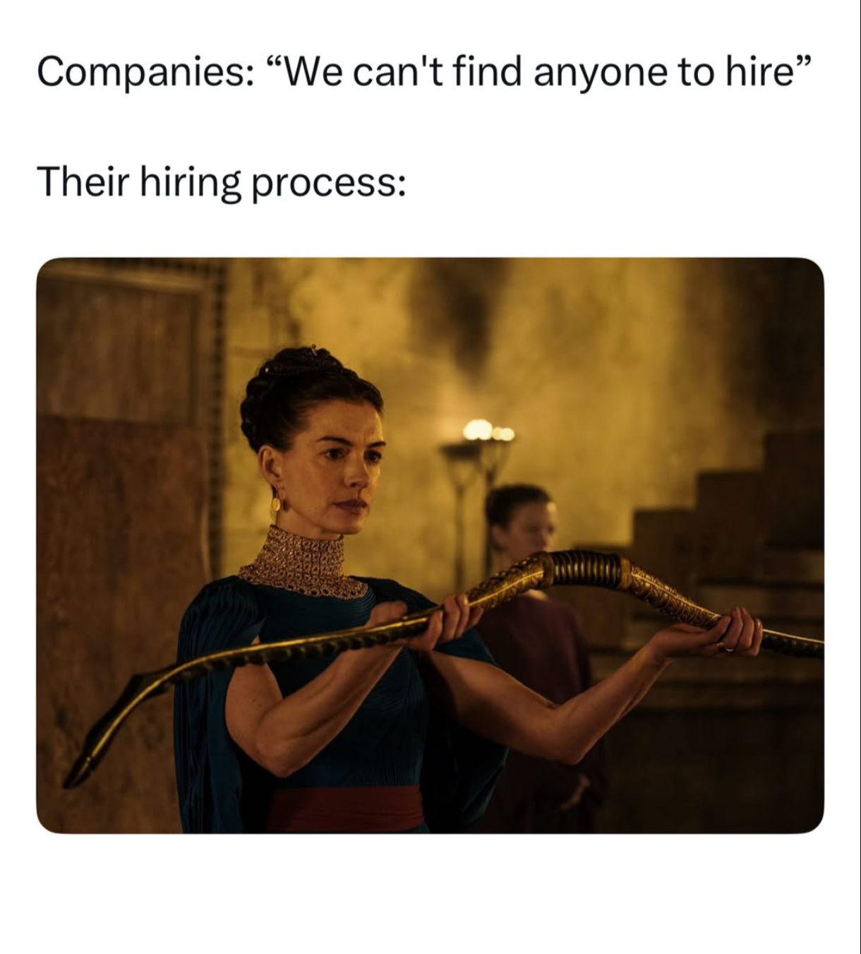 The hiring process.