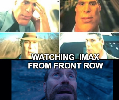 there should be no front row seats