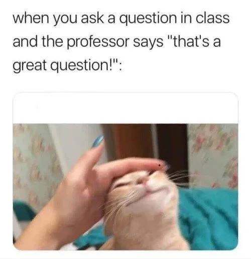 That's a Great Question!