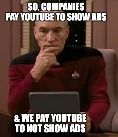 YouTube: "Either way, we get paid."