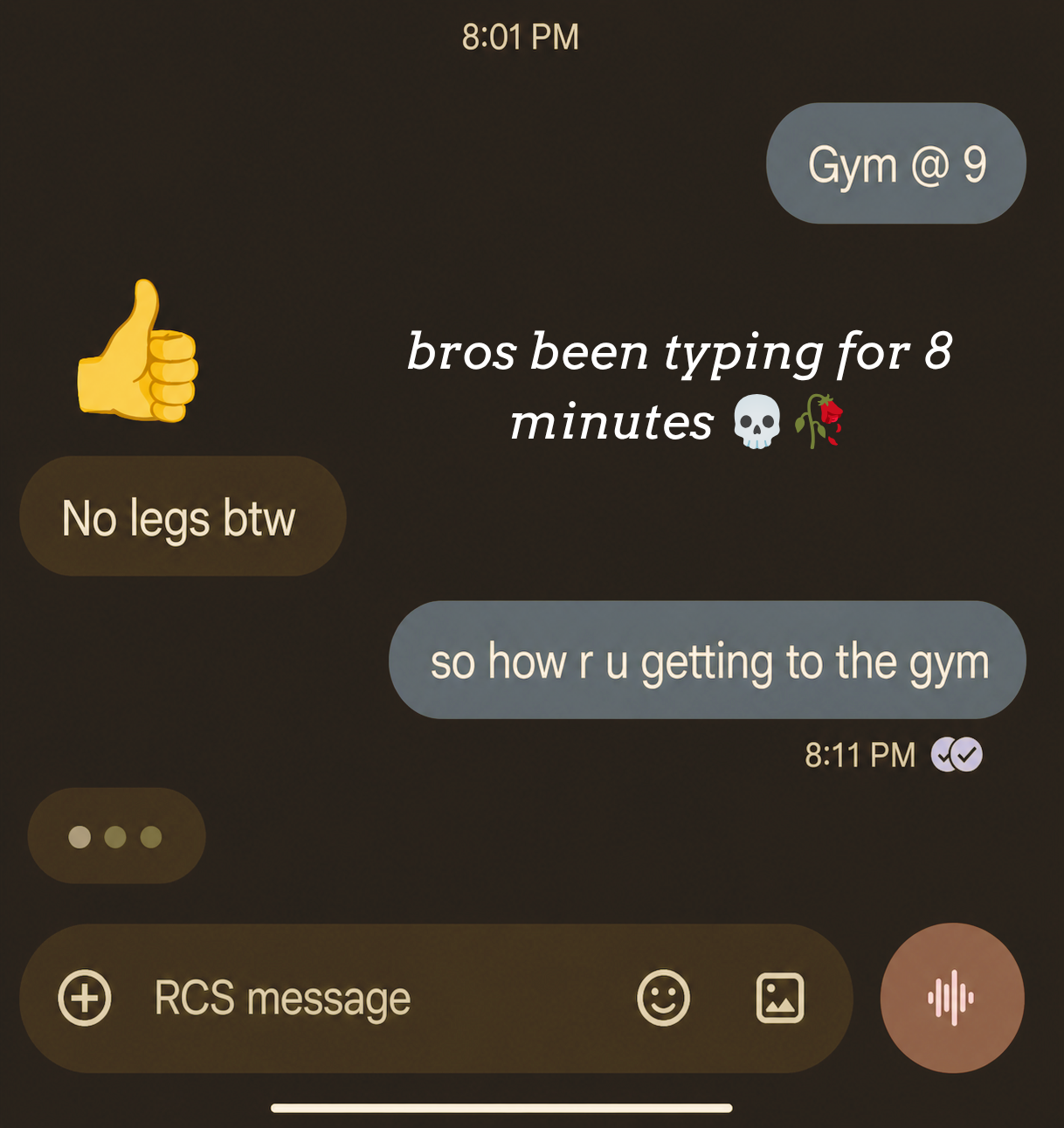 How do you think he responded